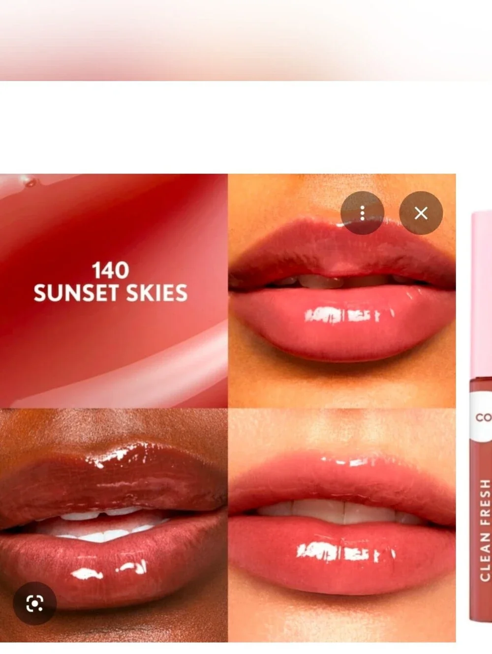 CoverGirl Clean Fresh Yummy Gloss — 140 Sunset Skies BNIB